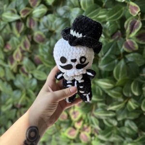 Csontváz | ajándèk csillogó pók plüssel